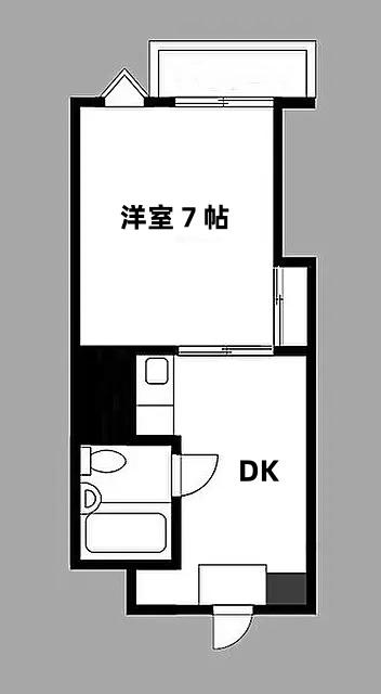 グランビルドアビコ(1DK/5階)の間取り写真