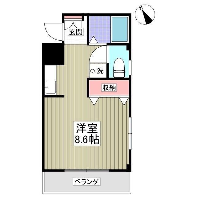 ファインハイツT・N(ワンルーム/3階)の間取り写真