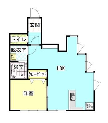 SETOビル(1LDK/2階)の間取り写真