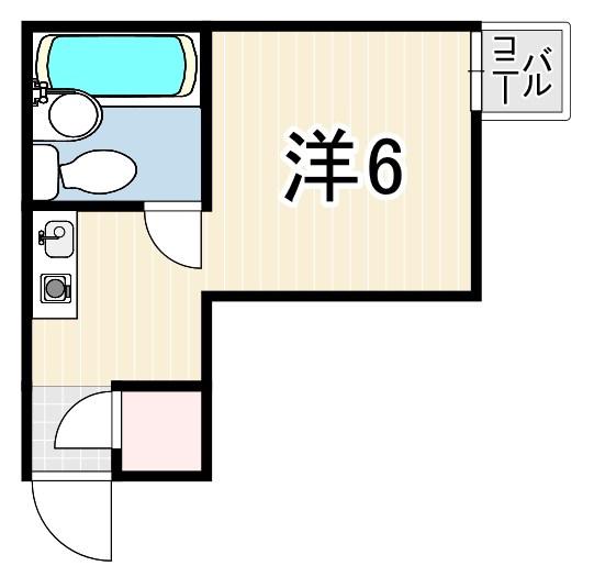 RIZE ONE 阪急園田(ワンルーム/3階)の間取り写真
