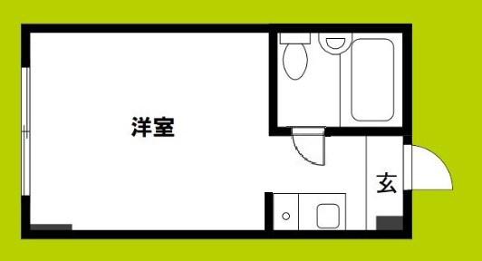 エンゼルハイム萩之茶屋(ワンルーム/1階)の間取り写真