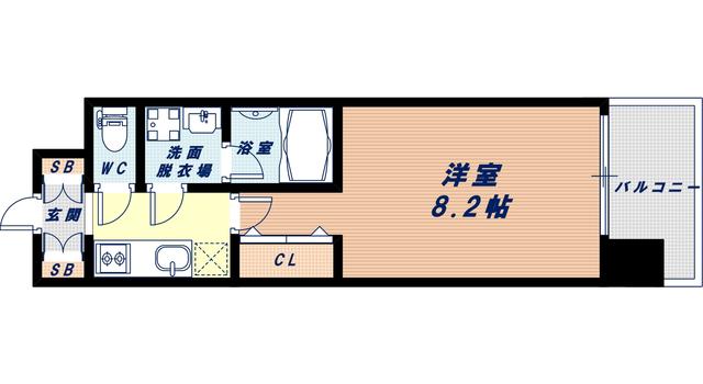 レオンコンフォート難波南(1K/5階)の間取り写真