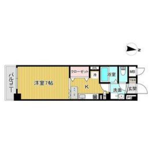 ポコアポコ明石鍛治屋町III番館(1K/5階)の間取り写真