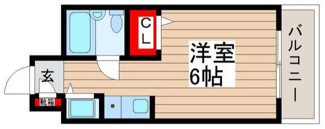 モンシェール新小岩(ワンルーム/3階)の間取り写真