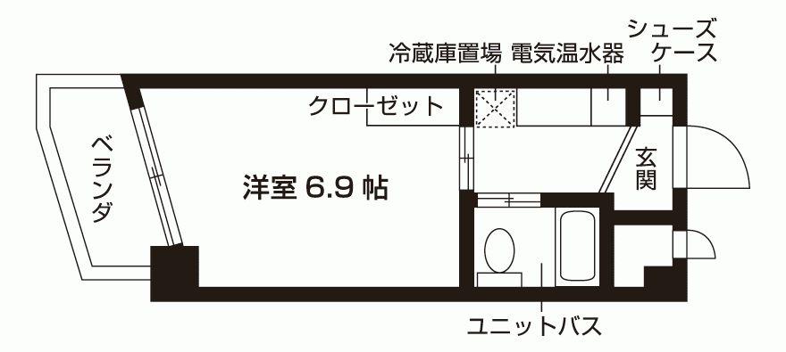S・V丸の内(ワンルーム/11階)の間取り写真