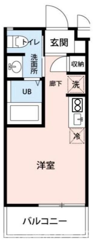 レガーロ鳳東町(ワンルーム/1階)の間取り写真