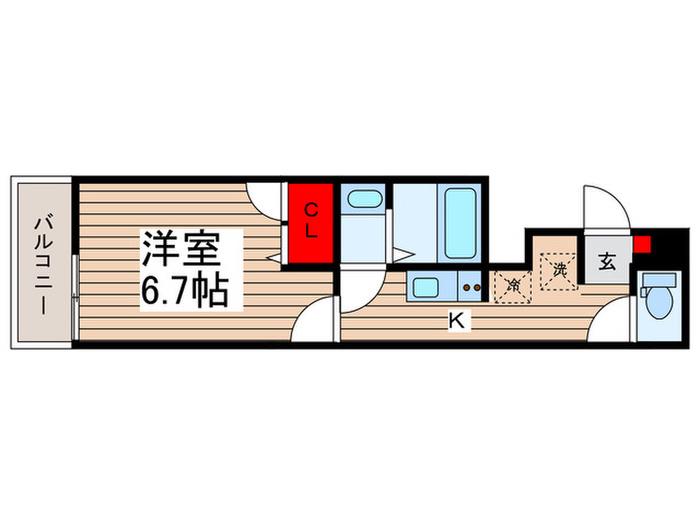 アルテール・ヴィラ(1K/3階)の間取り写真
