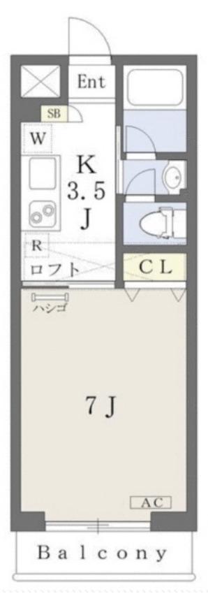 SS・COMFORT(1K/3階)の間取り写真