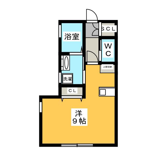 フレッシュネス(ワンルーム/1階)の間取り写真