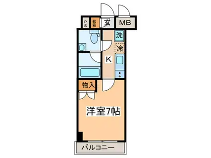 NISHI IKEBUKURO RESIDENCE(1K/3階)の間取り写真