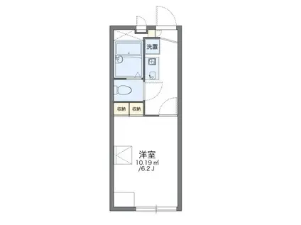 レオパレスフレンズII(1K/2階)の間取り写真