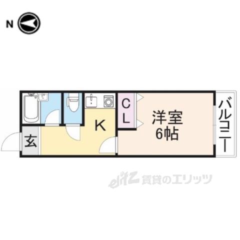 ミユキシティマンション(1K/5階)の間取り写真