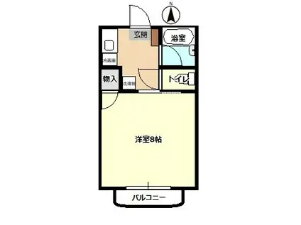 レジェンドハウス(1K/2階)の間取り写真