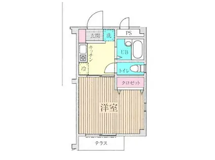 コンフォートベルハウス(1K/3階)の間取り写真