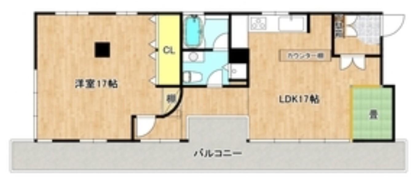 シーサイドヴィラ五番館(1LDK/10階)の間取り写真