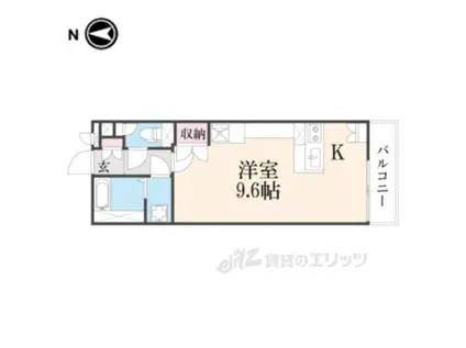 レオネクストスリーズ(ワンルーム/4階)の間取り写真