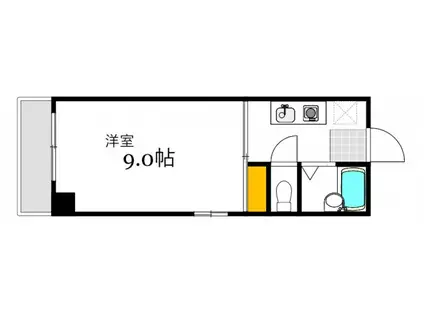 シャスタ・ハシモト三番館(1K/3階)の間取り写真