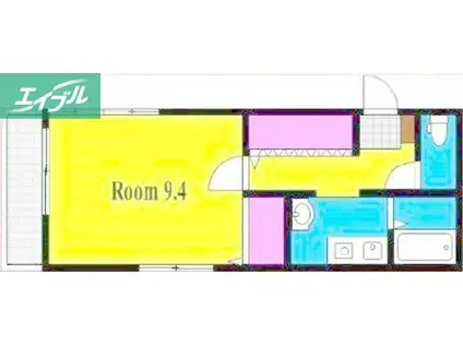 メゾンシャンティー(1K/5階)の間取り写真