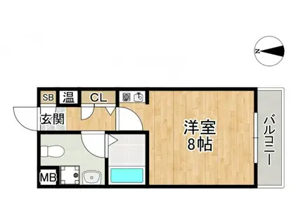 PEDDY MARRYII(1K/2階)の間取り写真