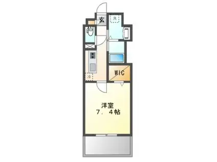 MX-IV(1K/5階)の間取り写真