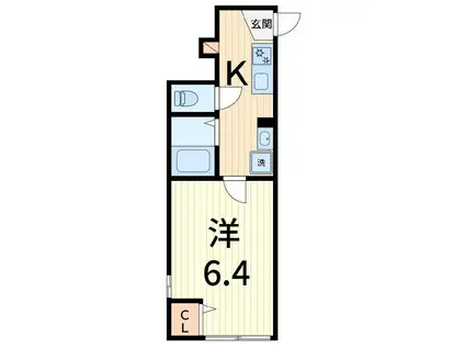 MIJAS KAMEARI-ESTE(1K/1階)の間取り写真