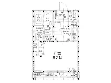 グランソフィア蕨(1K/1階)の間取り写真