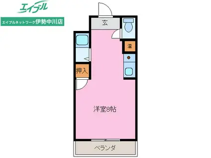 清元新町ビル(ワンルーム/3階)の間取り写真