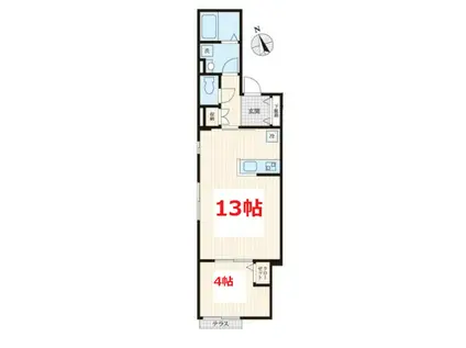 OAK VALLEY1(1LDK/1階)の間取り写真