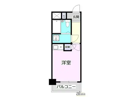 エミネンス東村山(ワンルーム/7階)の間取り写真