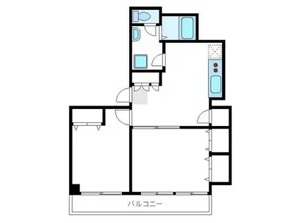 ROIYAL CITY HILLS(2DK/2階)の間取り写真