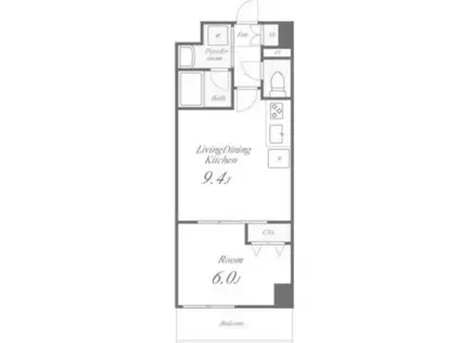 ヴィラブランシェ(1LDK/2階)の間取り写真