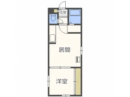 アイアール南郷VIII(1LDK/3階)の間取り写真