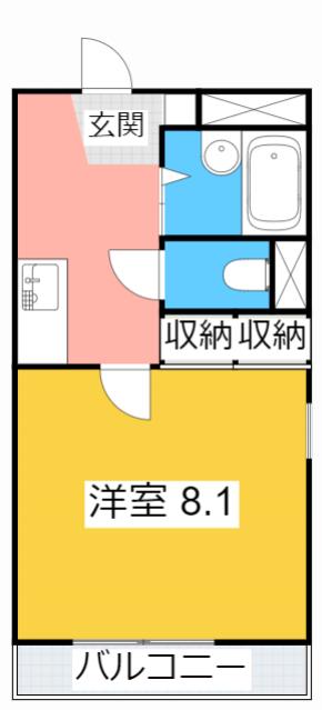 マーサ21(1K/2階)の間取り写真