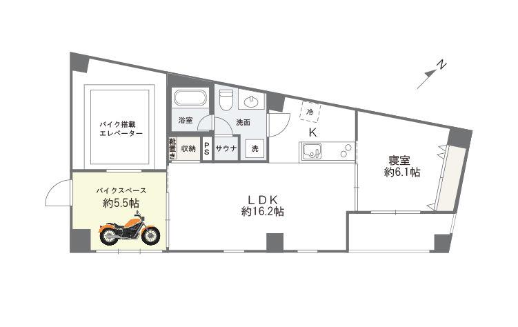 EG-12B(1LDK/3階)の間取り写真