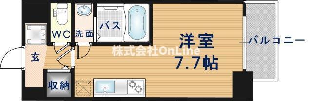 LOBANS東上(ワンルーム/2階)の間取り写真