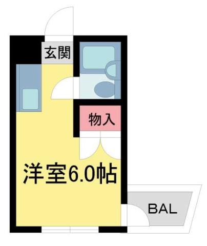 スミケン西宮(ワンルーム/2階)の間取り写真