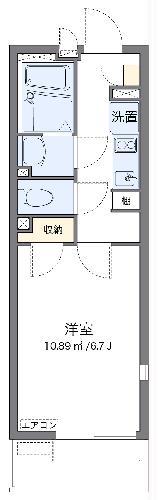 レオネクストCOZY(1K/3階)の間取り写真