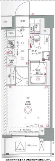 AZEST西川口III(1K/10階)の間取り写真