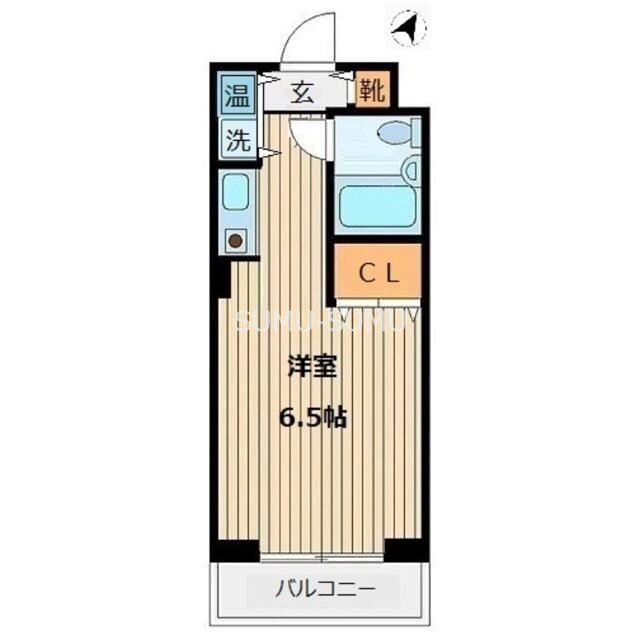 ヴィラリッツ鶴見中央(1K/7階)の間取り写真