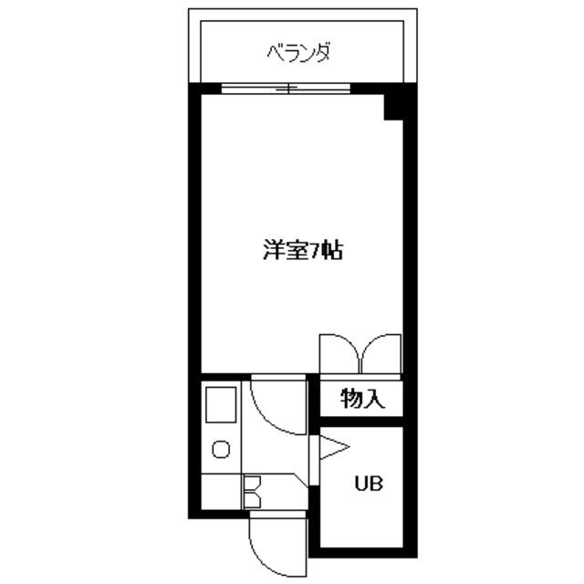 サンパレス(1K/1階)の間取り写真