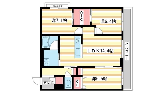 DREAMIOII(3LDK/2階)の間取り写真