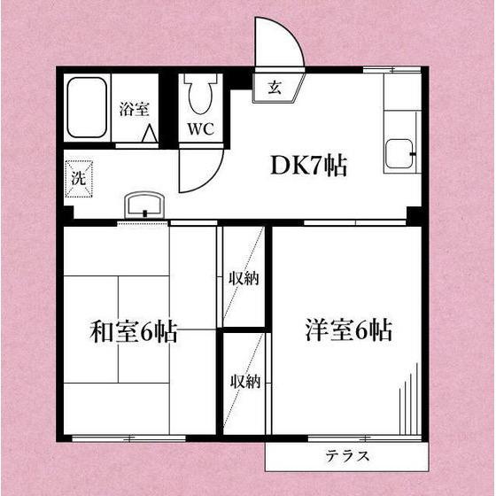 めぞん一刻(2DK/1階)の間取り写真