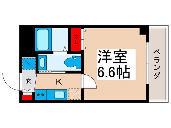 C´EST BON CHOU(1K/2階)の間取り写真