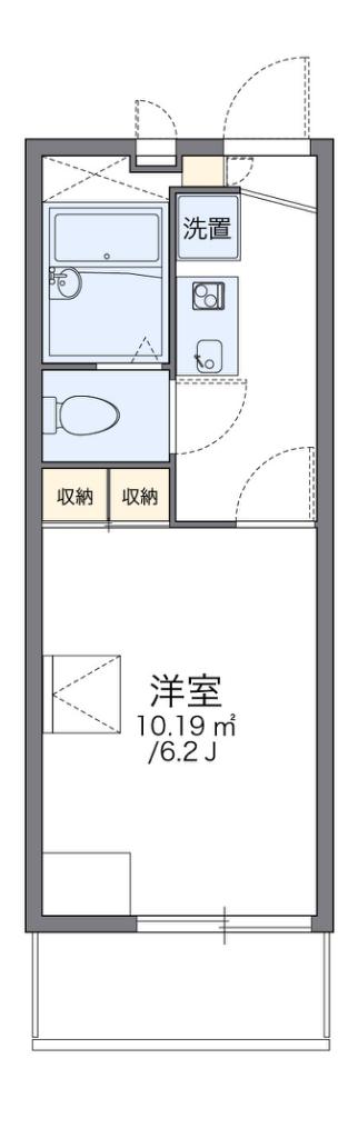 レオパレス長橋タウン(1K/2階)の間取り写真