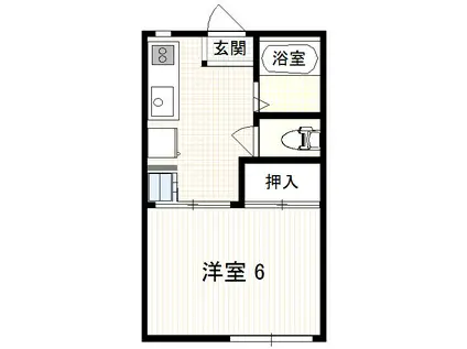 コーポ・一栄(1K/1階)の間取り写真