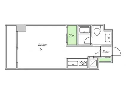 ルワージュ野田(ワンルーム/3階)の間取り写真