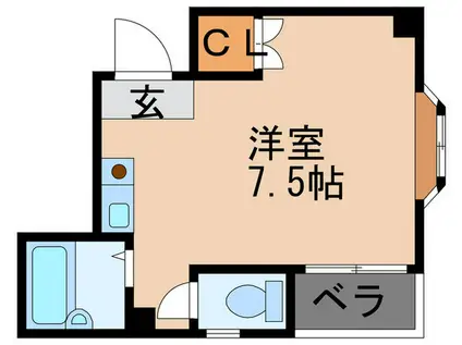 マイコーポ玉造(ワンルーム/3階)の間取り写真