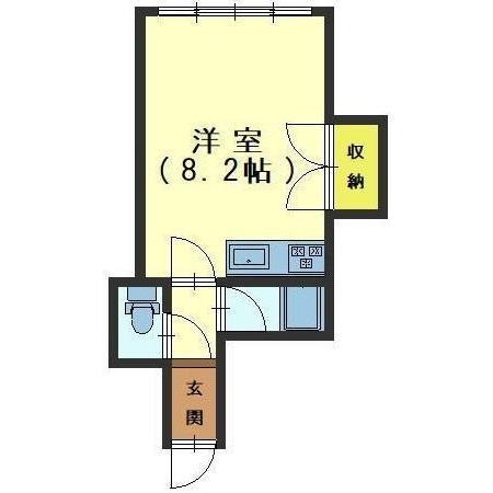 シーサイドマンション(ワンルーム/3階)の間取り写真
