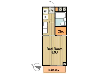 トライプラザ(1K/2階)の間取り写真