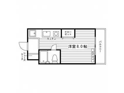 STUDENT JURAKU PART1(ワンルーム/4階)の間取り写真